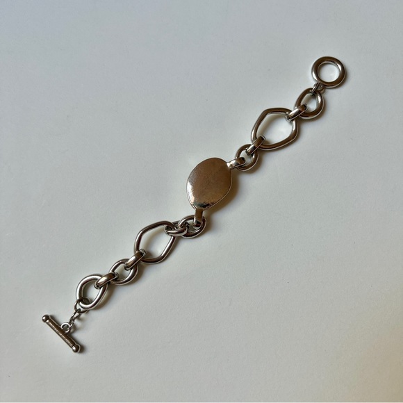 Yellow Stone Chunky Silver Chain Bracelet MUST BUNDLE - Picture 4 of 4